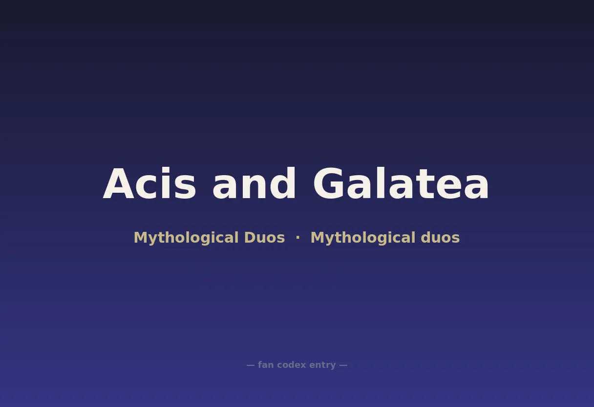 Acis and Galatea
