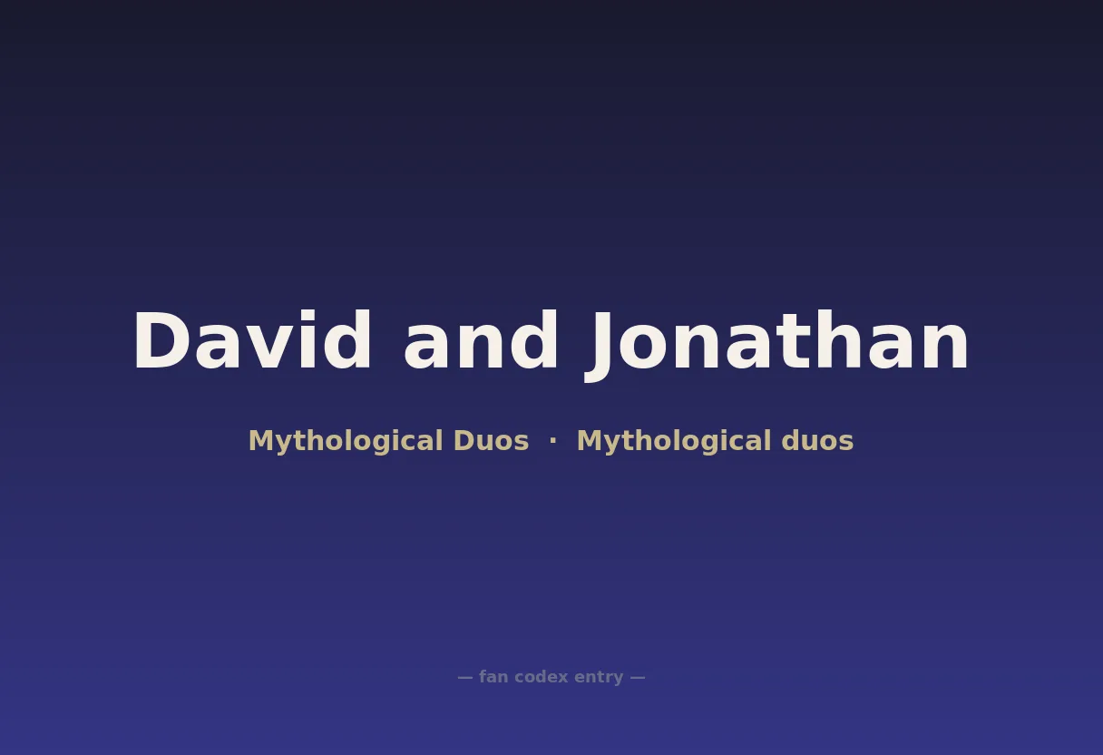 David and Jonathan
