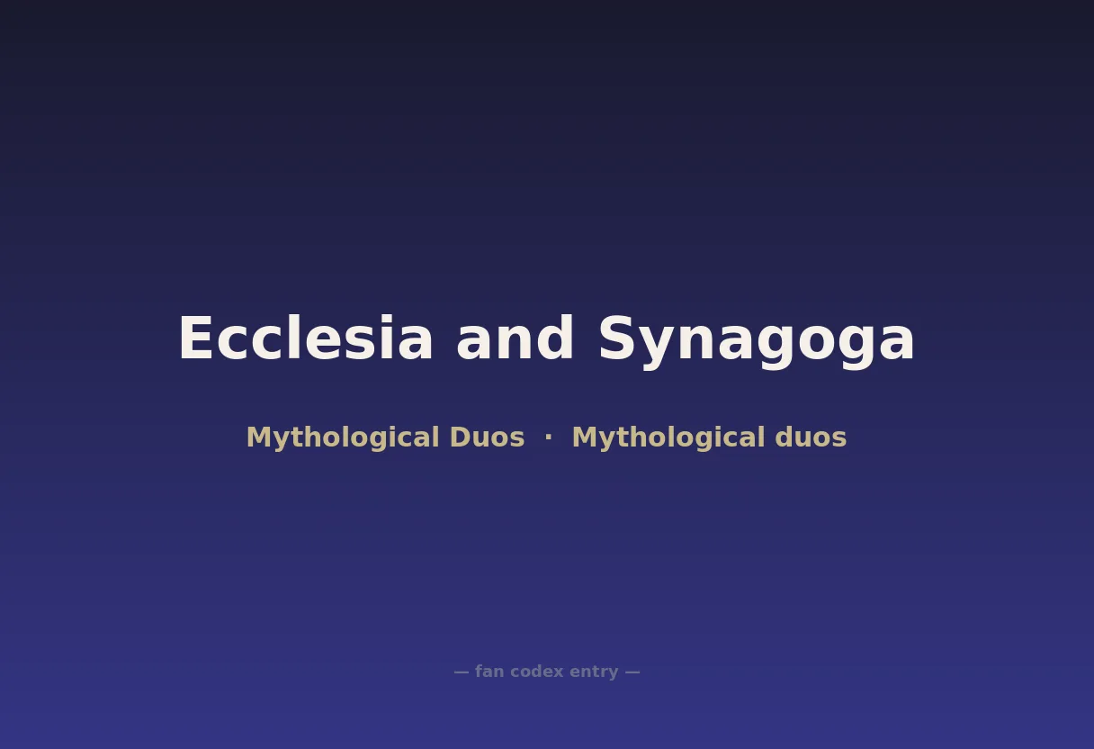 Ecclesia and Synagoga