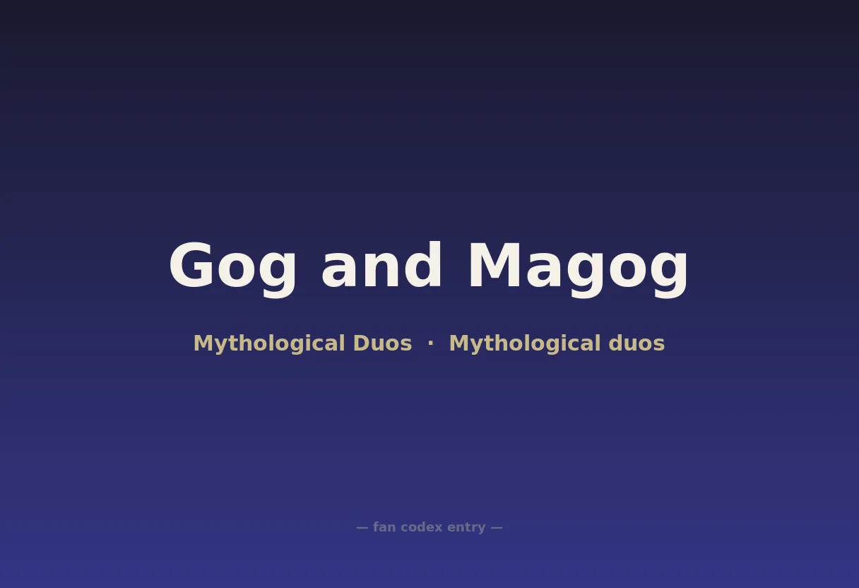 Gog and Magog