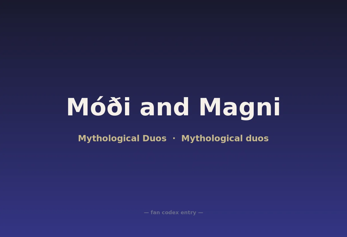 Móði and Magni