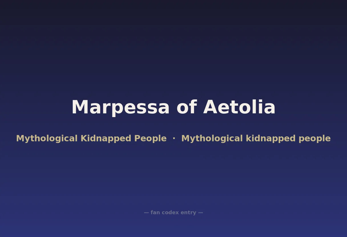 Marpessa of Aetolia