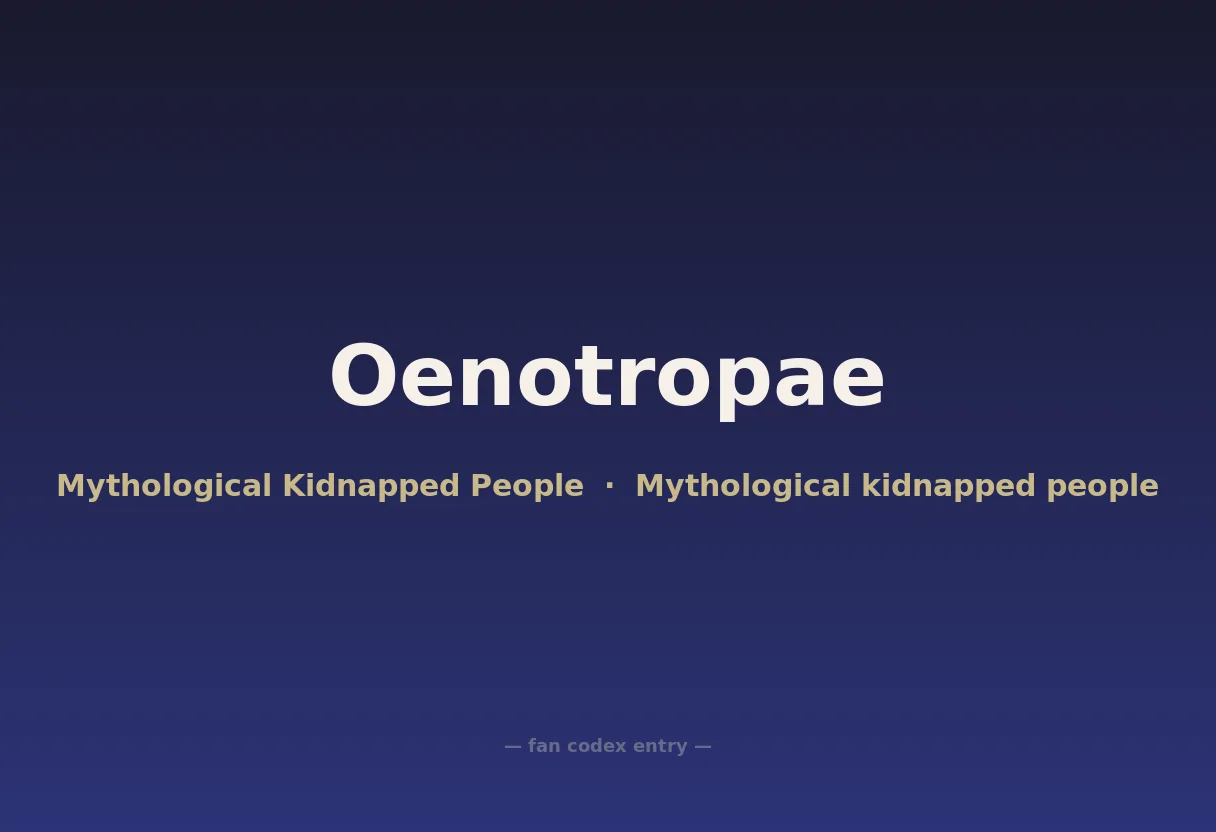 Oenotropae