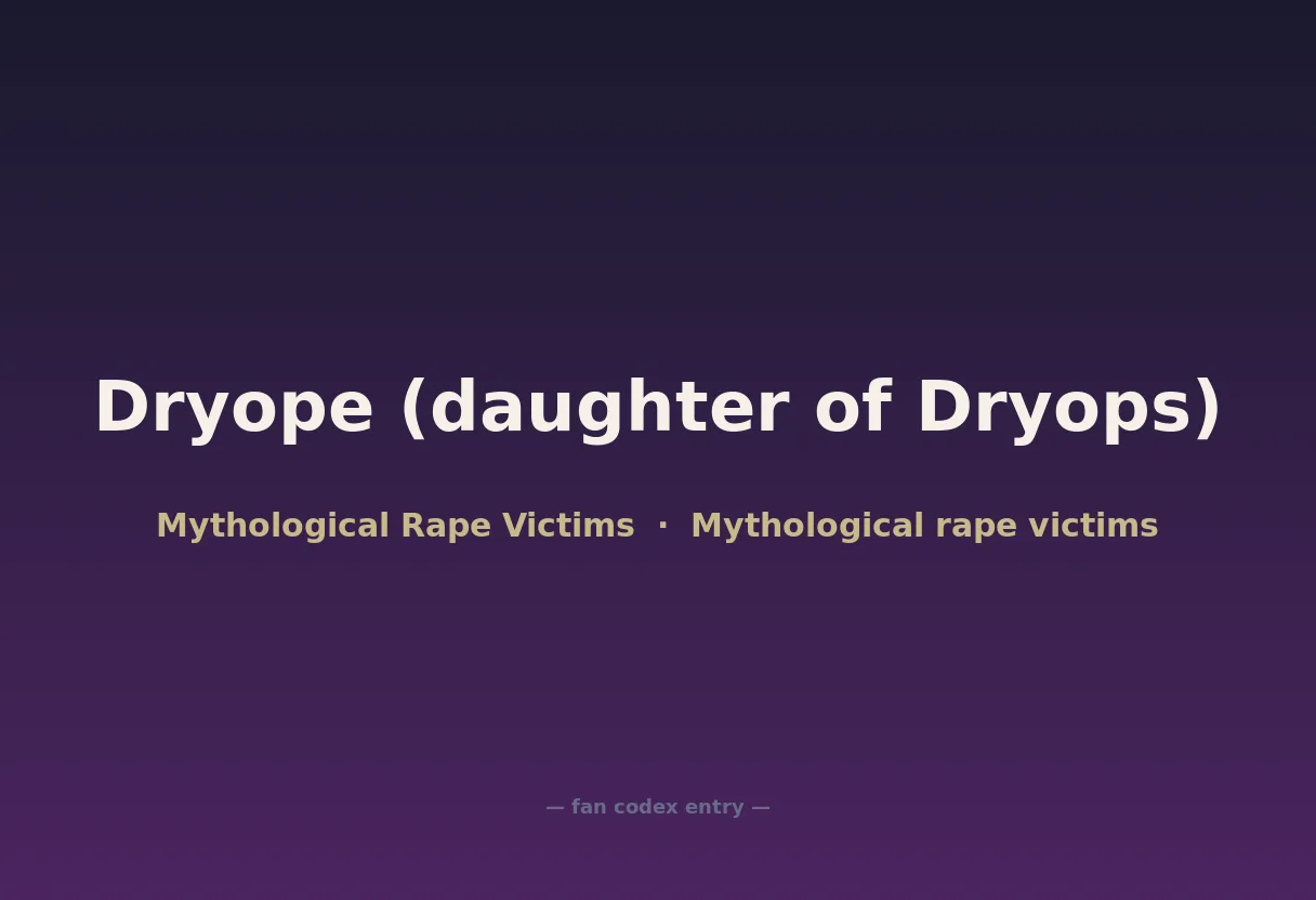Dryope (daughter of Dryops)