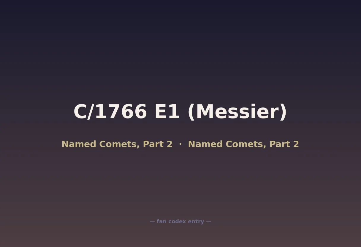 C/1766 E1 (Messier)