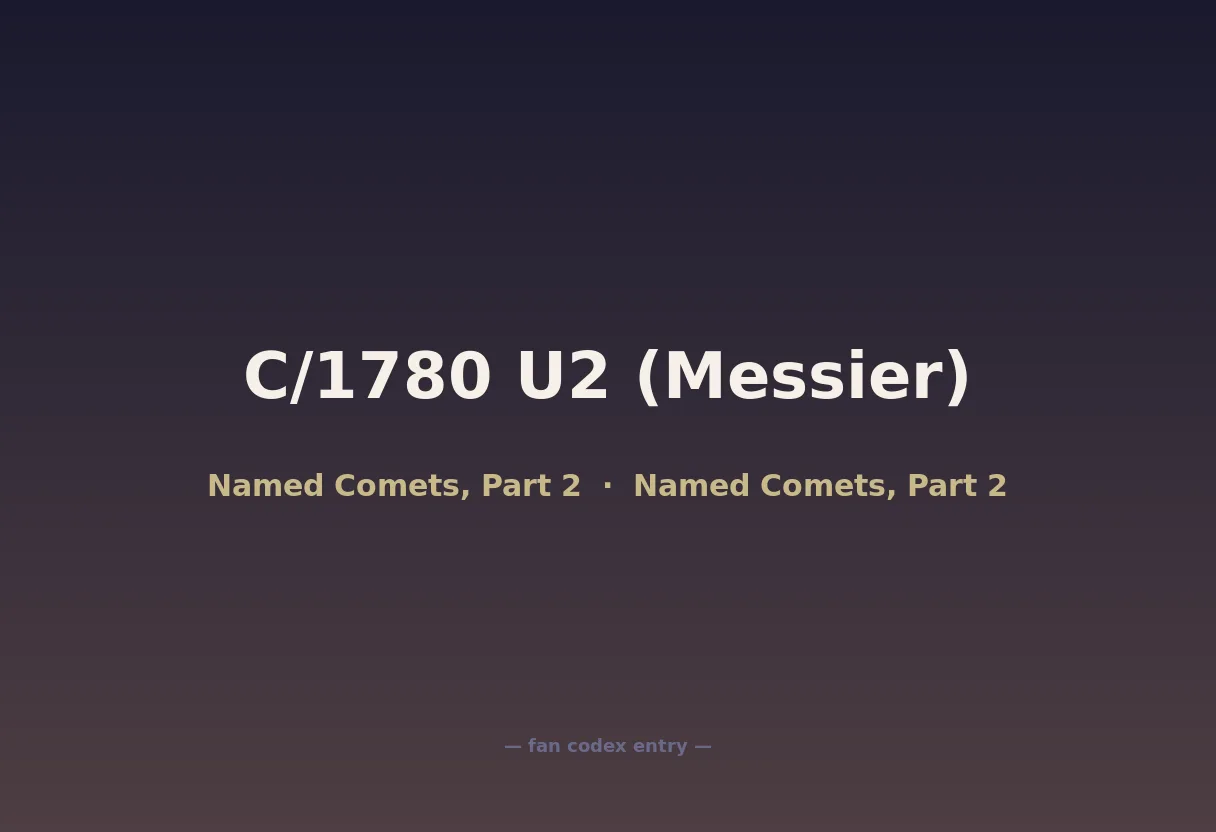 C/1780 U2 (Messier)