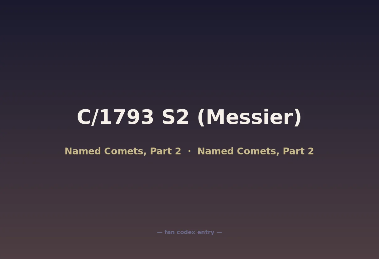 C/1793 S2 (Messier)