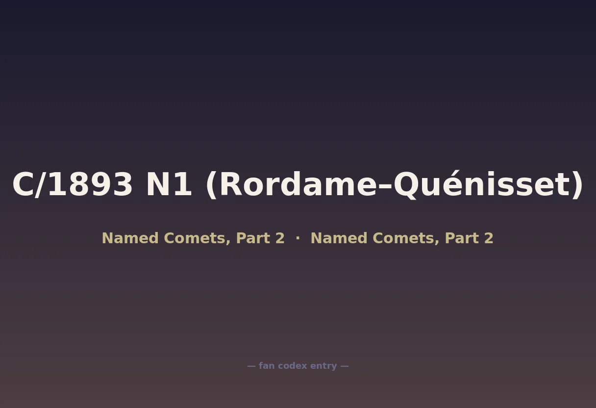 C/1893 N1 (Rordame–Quénisset)