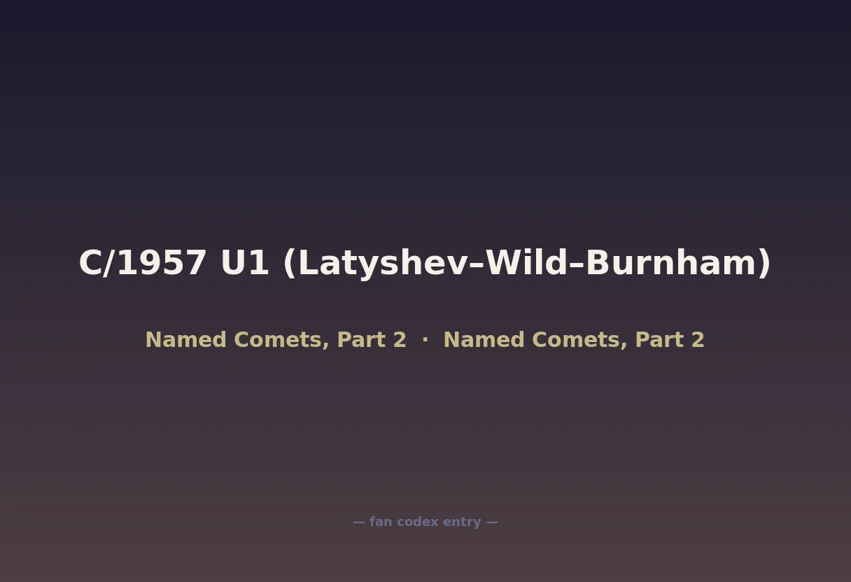 C/1957 U1 (Latyshev–Wild–Burnham)