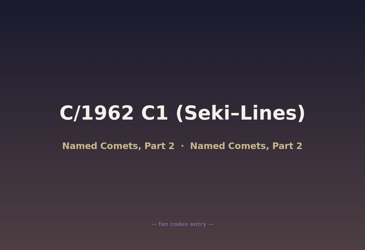 C/1962 C1 (Seki–Lines)
