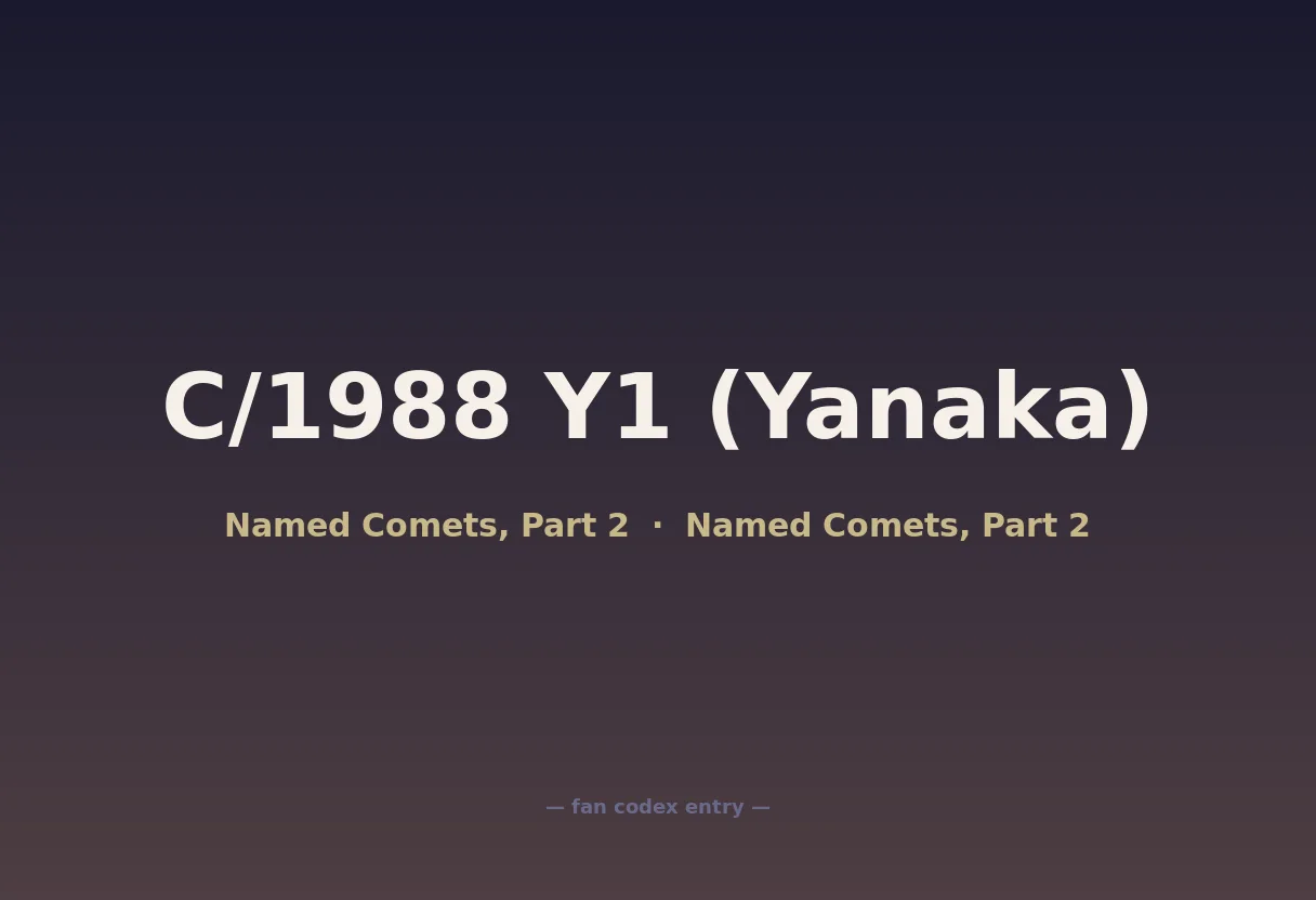 C/1988 Y1 (Yanaka)