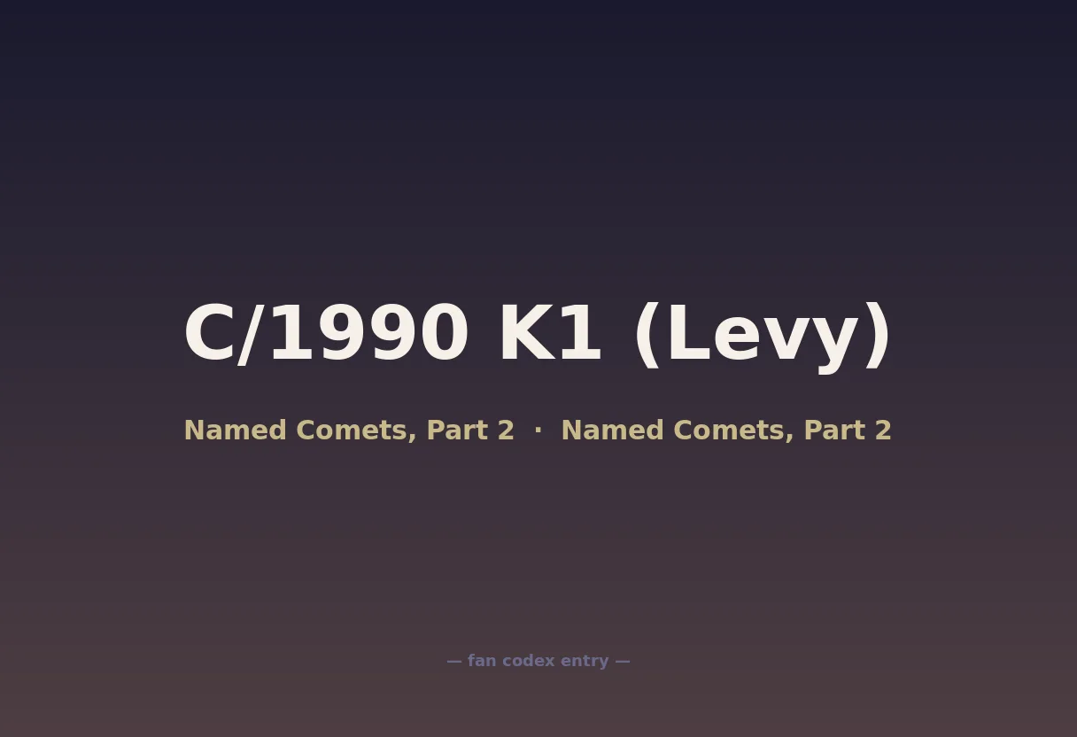 C/1990 K1 (Levy)