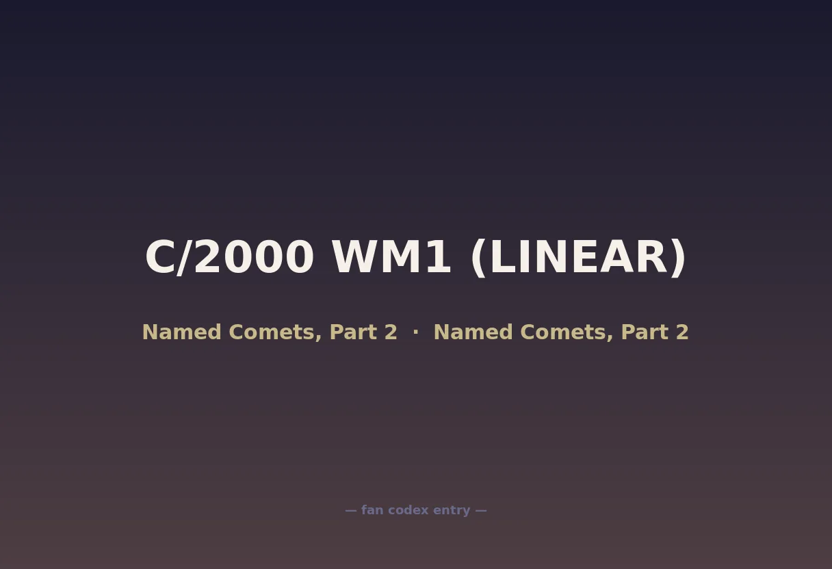 C/2000 WM1 (LINEAR)