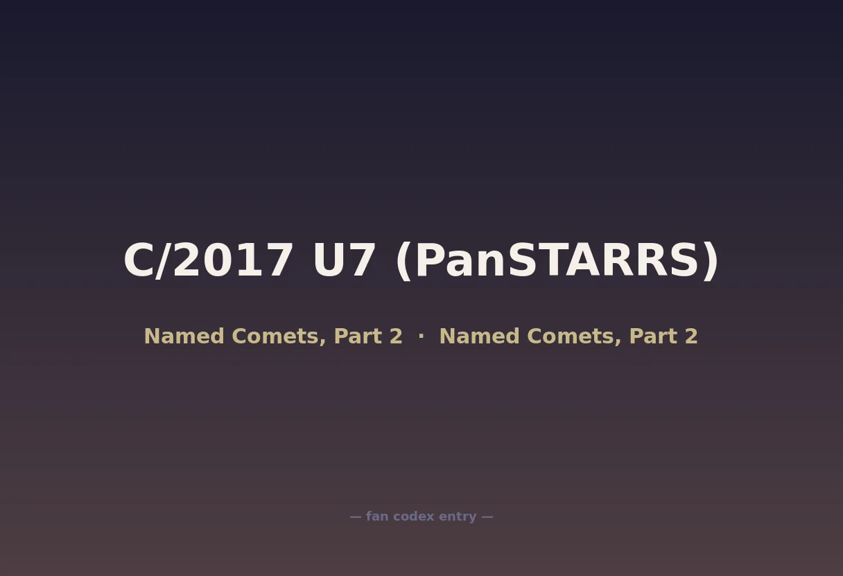 C/2017 U7 (PanSTARRS)
