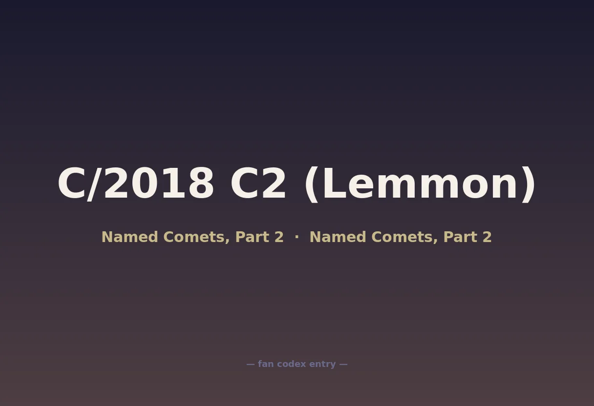 C/2018 C2 (Lemmon)