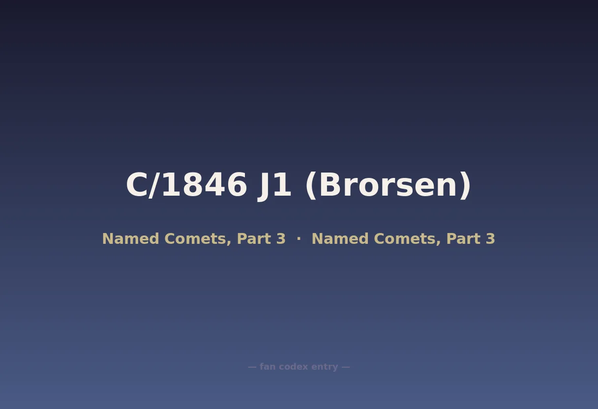 C/1846 J1 (Brorsen)