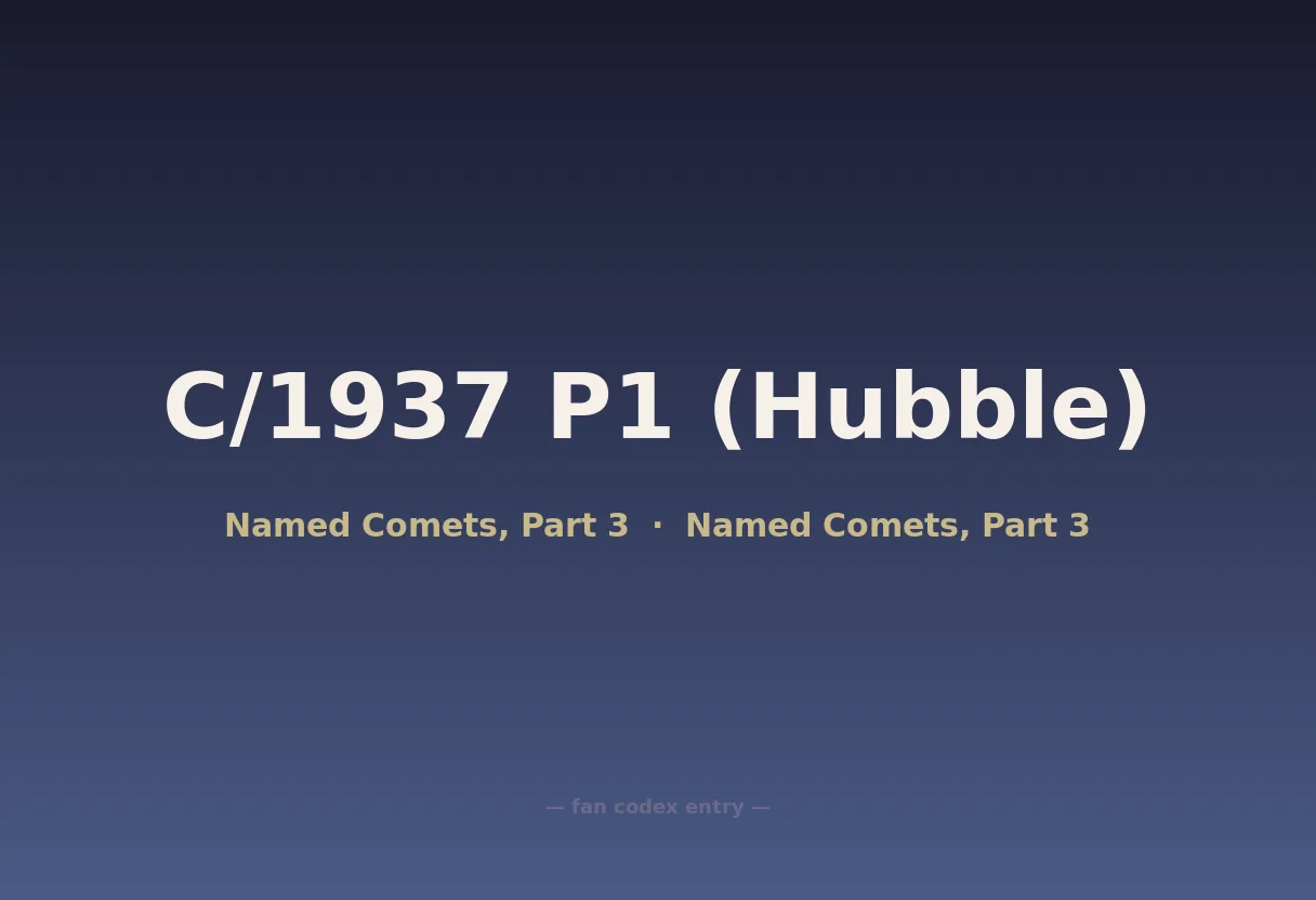 C/1937 P1 (Hubble)