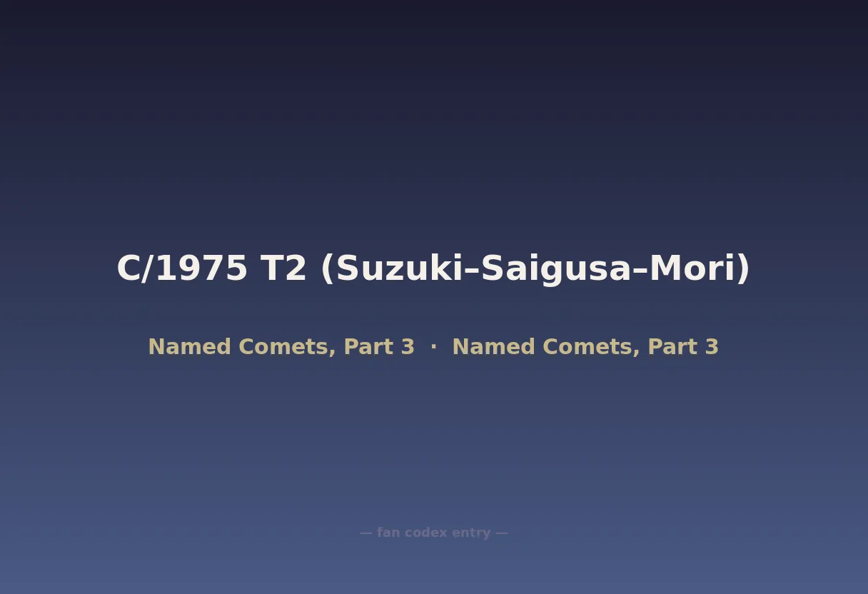 C/1975 T2 (Suzuki–Saigusa–Mori)