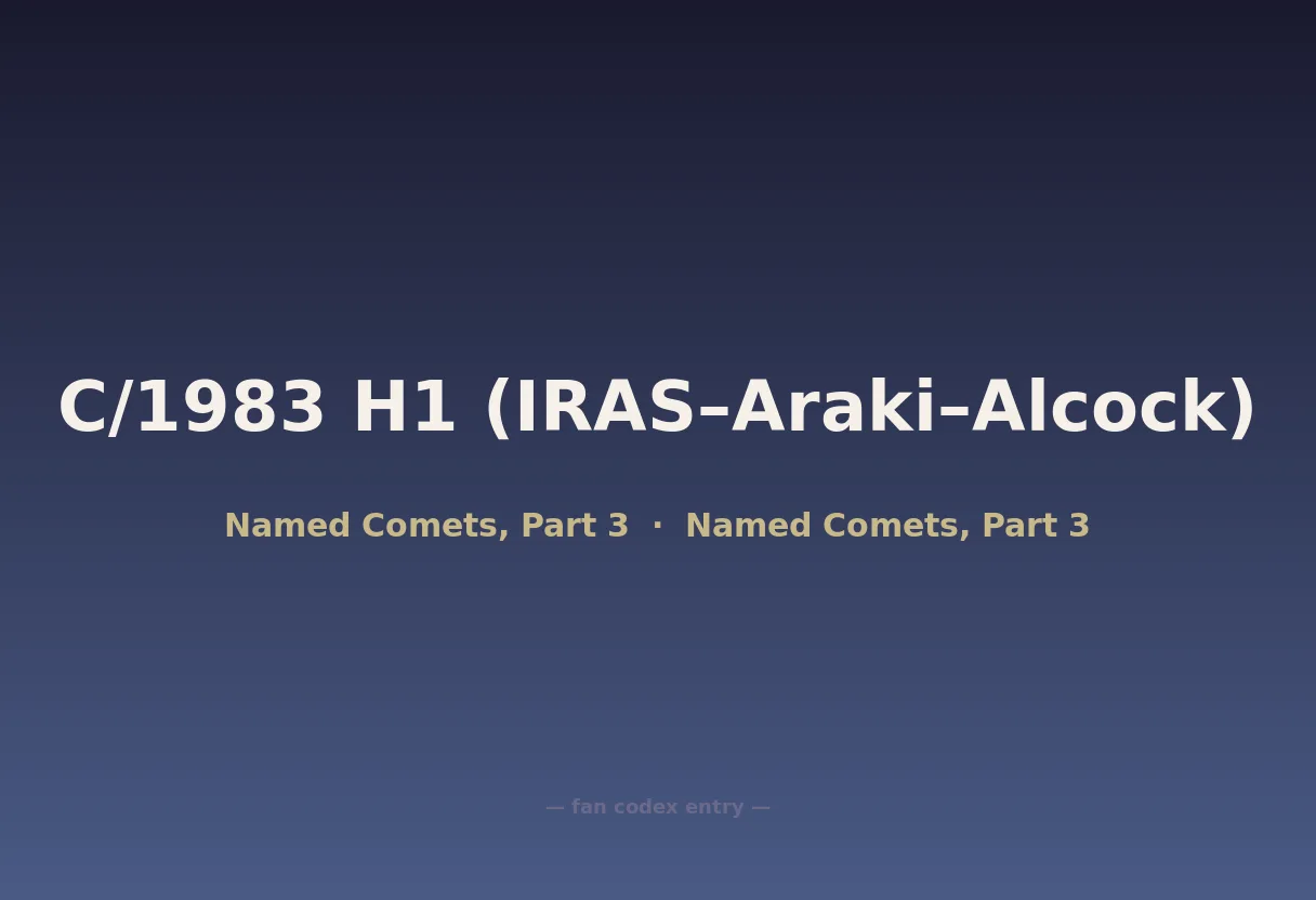 C/1983 H1 (IRAS–Araki–Alcock)