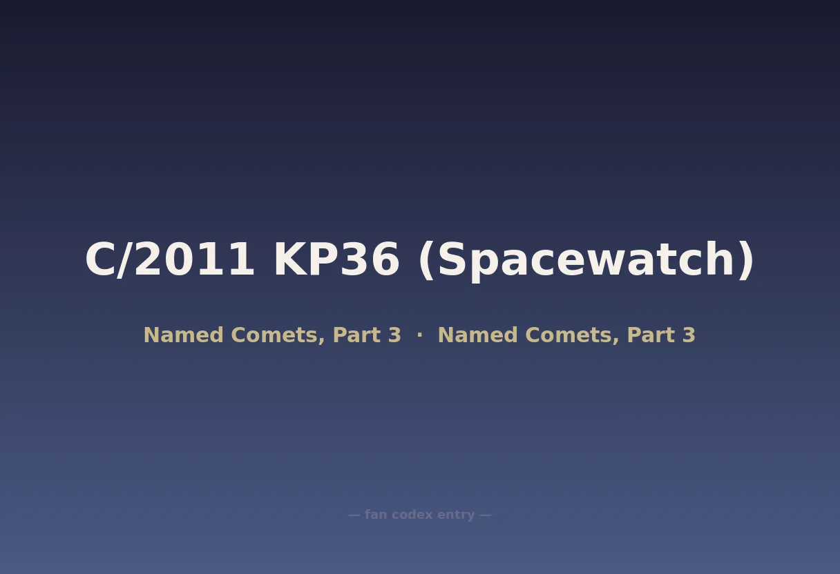 C/2011 KP36 (Spacewatch)