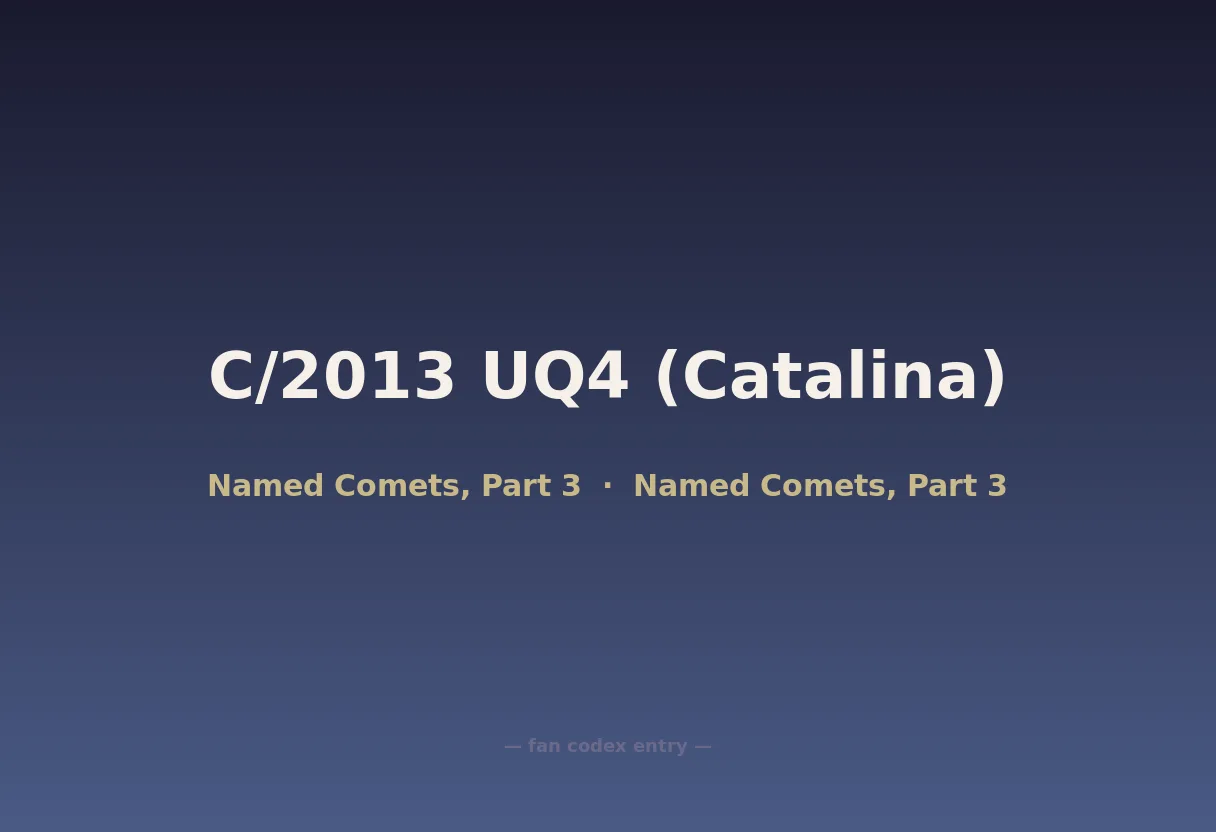 C/2013 UQ4 (Catalina)