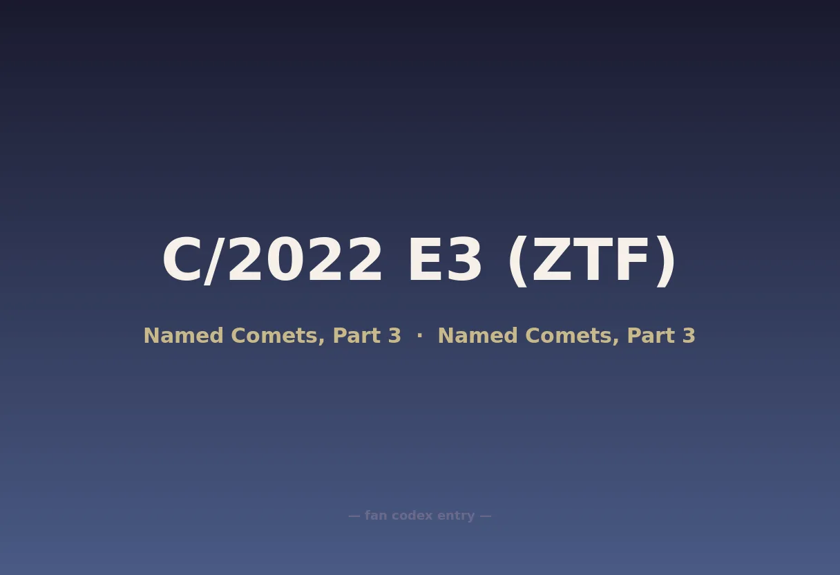 C/2022 E3 (ZTF)
