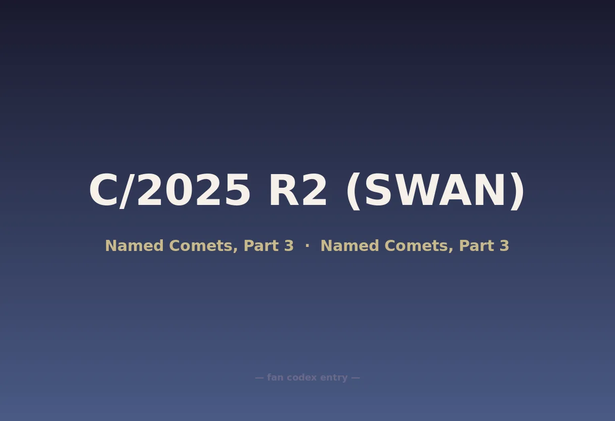 C/2025 R2 (SWAN)