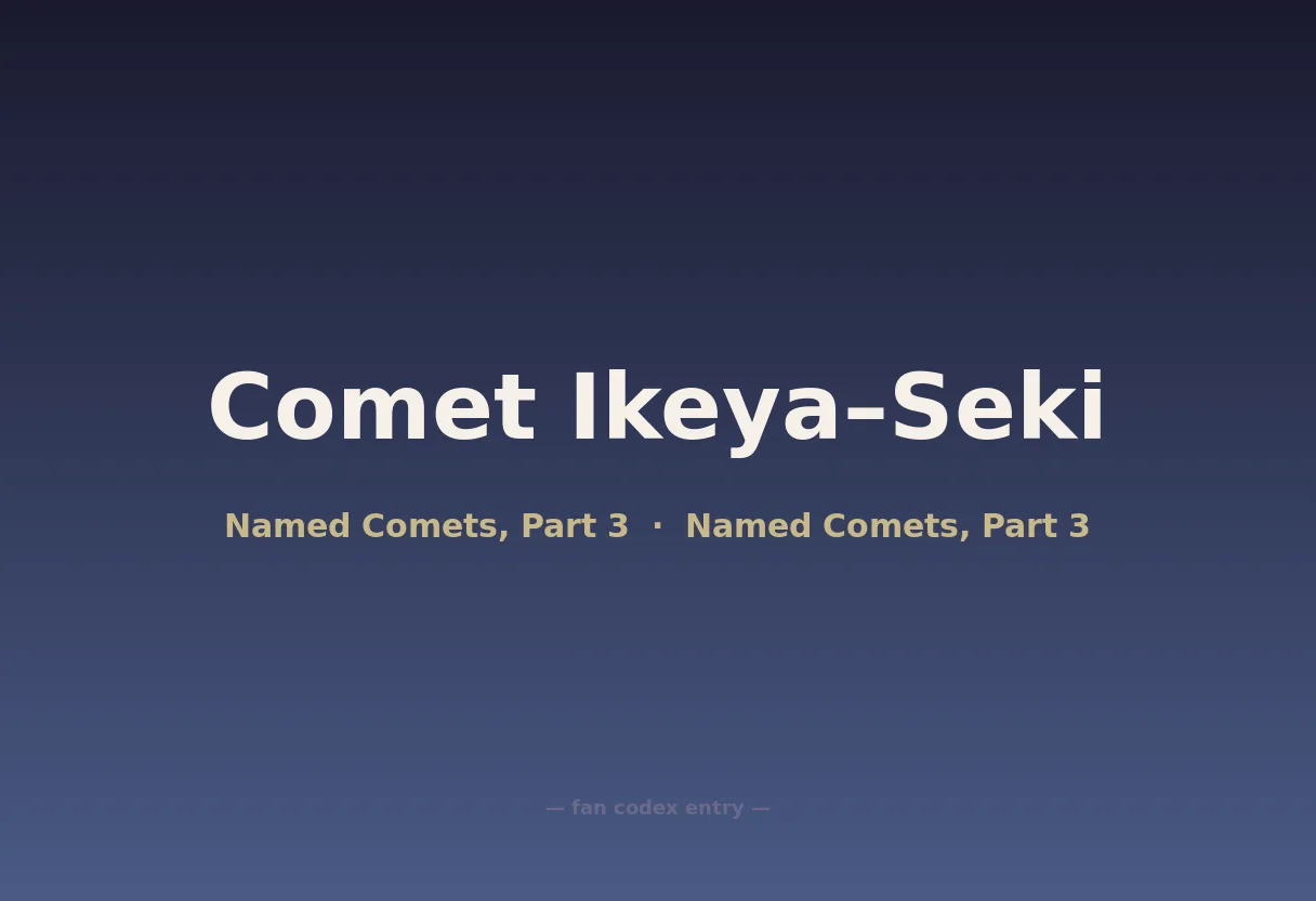 Comet Ikeya–Seki