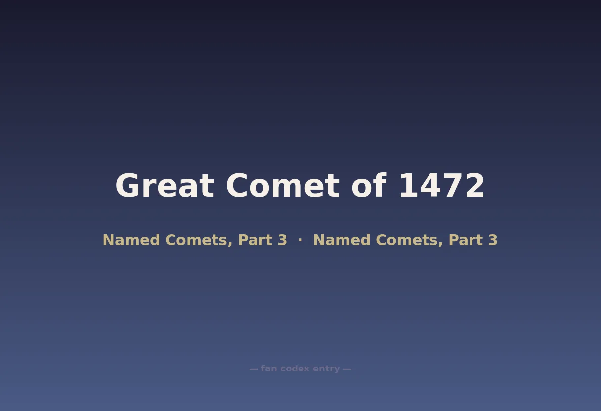 Great Comet of 1472