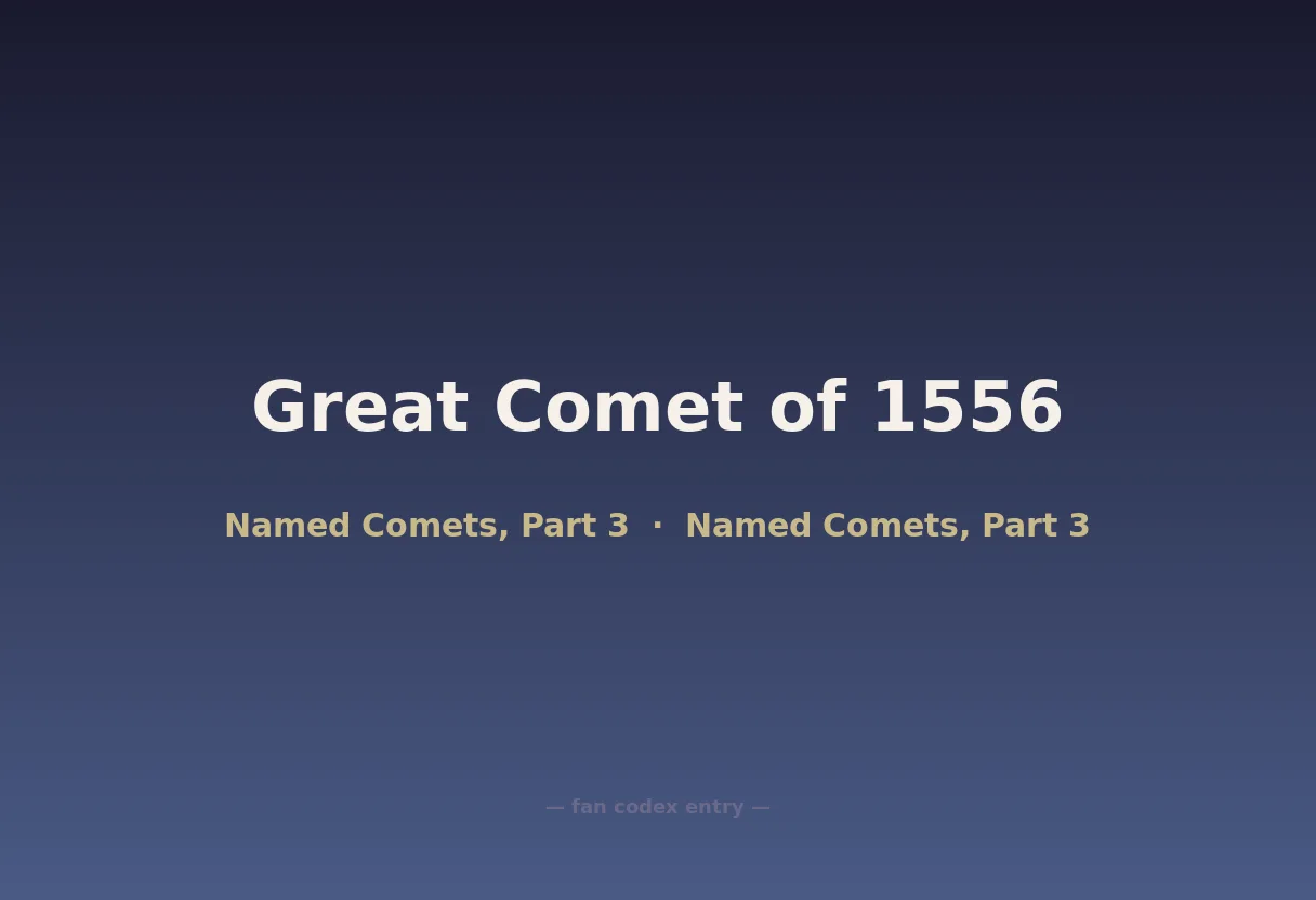 Great Comet of 1556