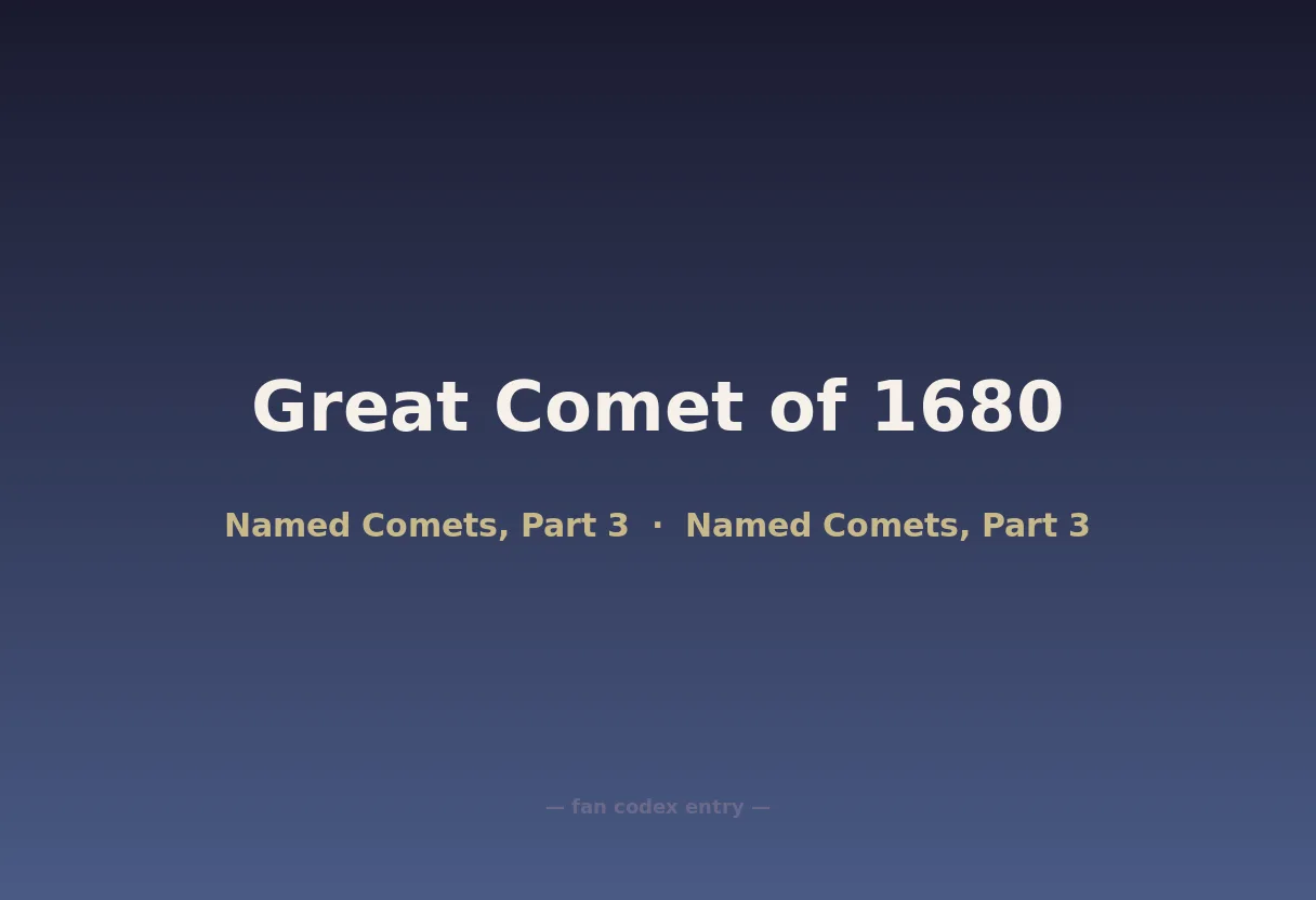 Great Comet of 1680