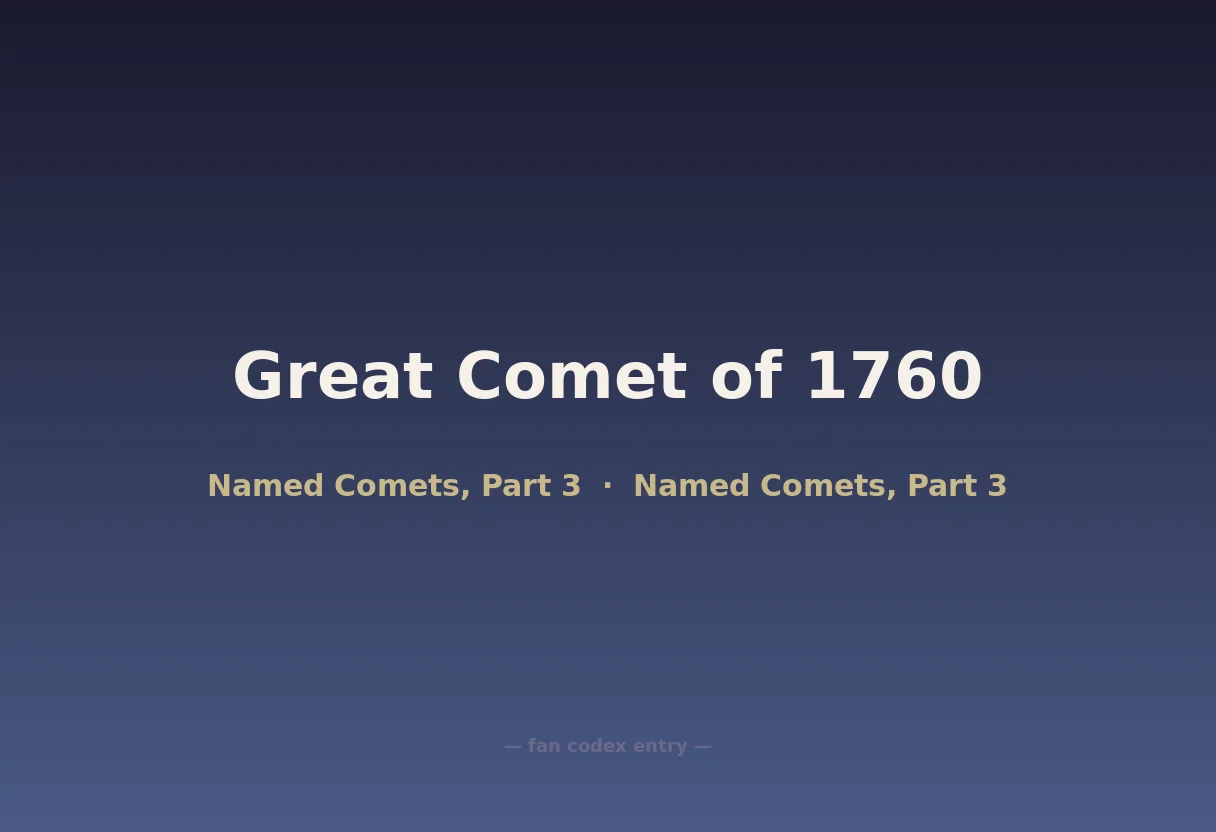 Great Comet of 1760