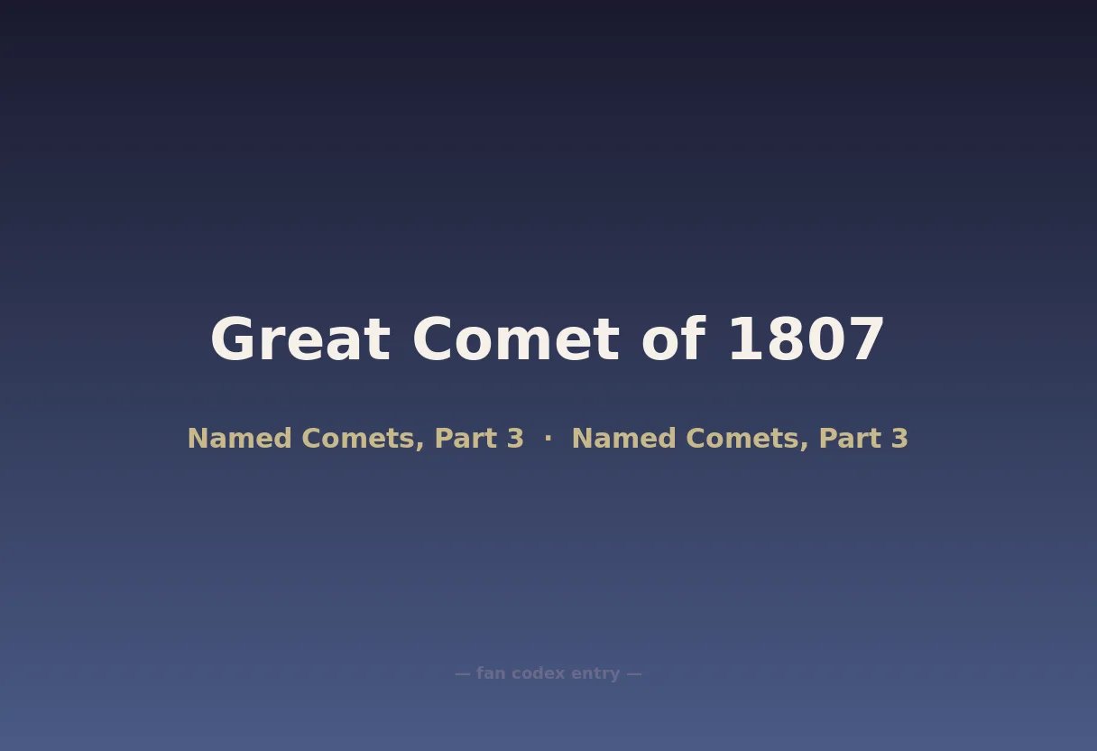 Great Comet of 1807