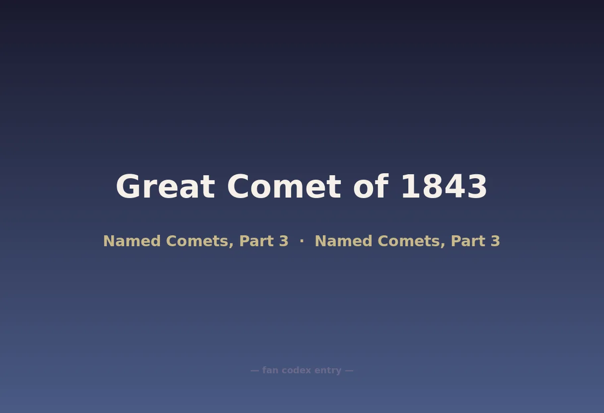 Great Comet of 1843