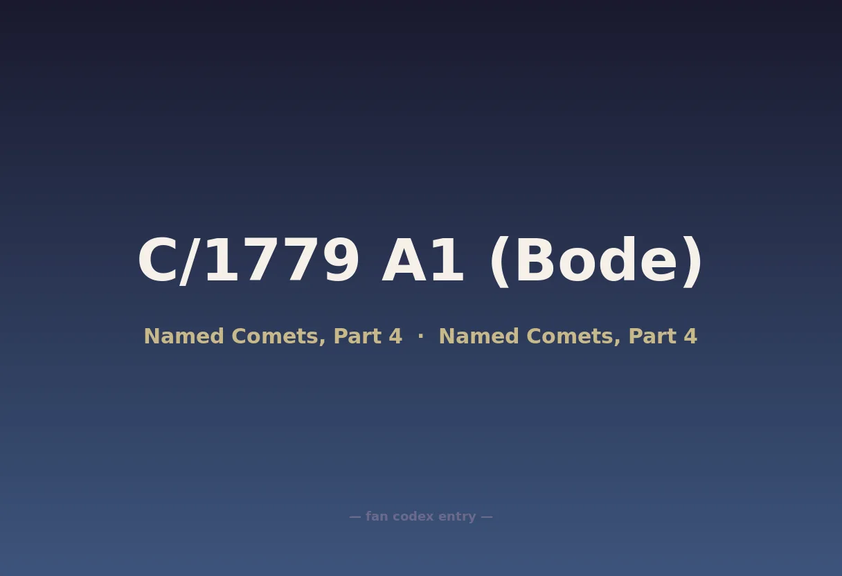 C/1779 A1 (Bode)