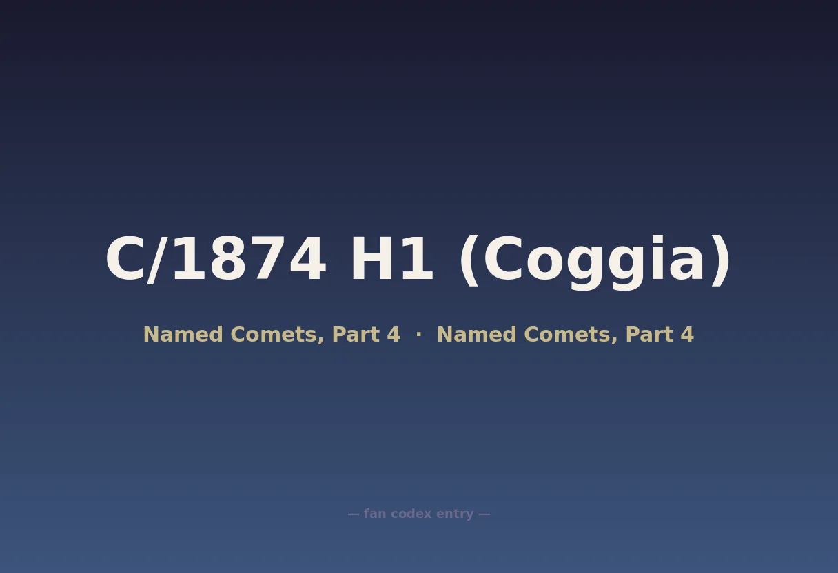 C/1874 H1 (Coggia)