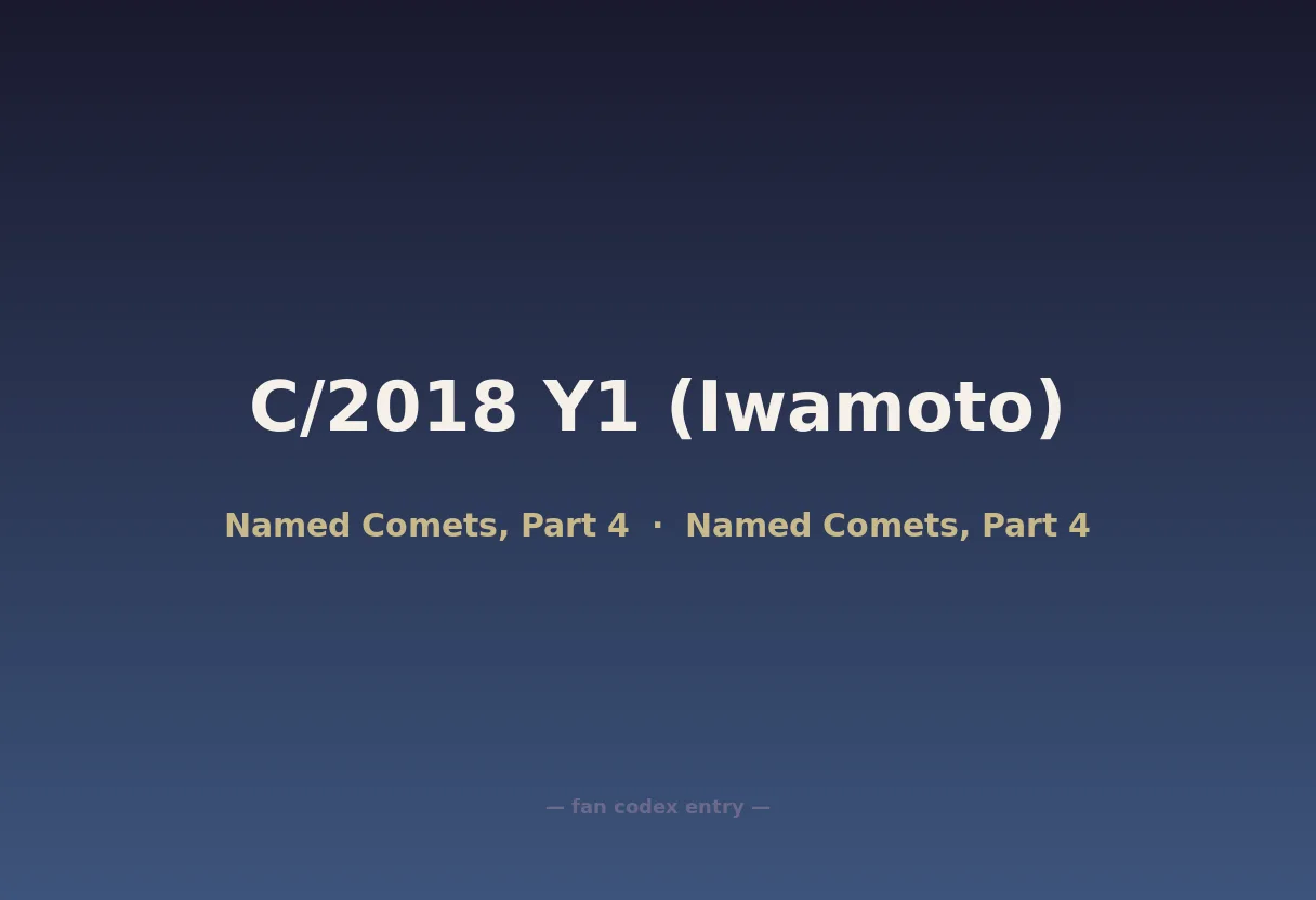 C/2018 Y1 (Iwamoto)