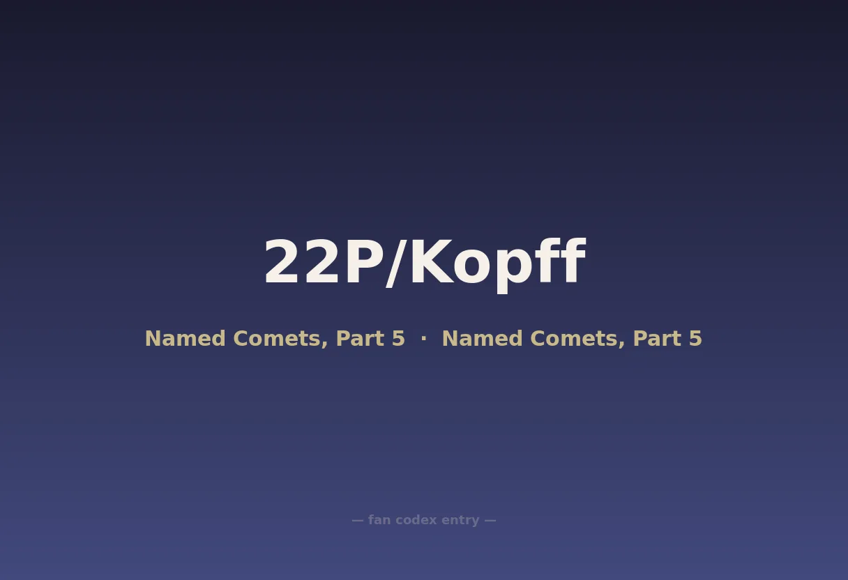 22P/Kopff