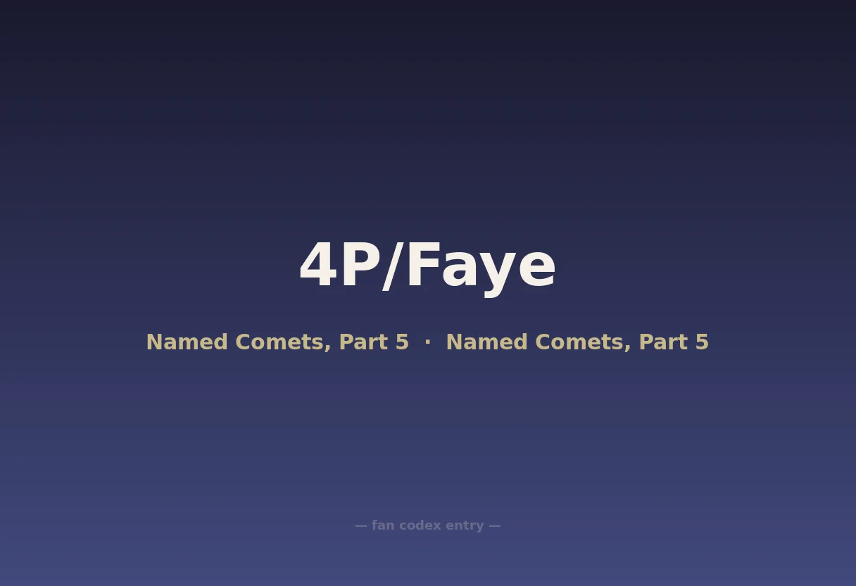 4P/Faye