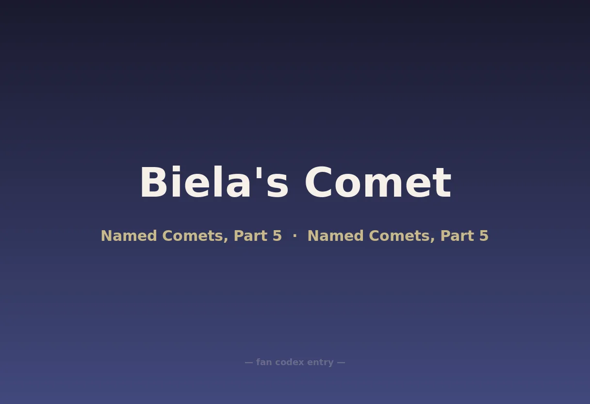 Biela's Comet