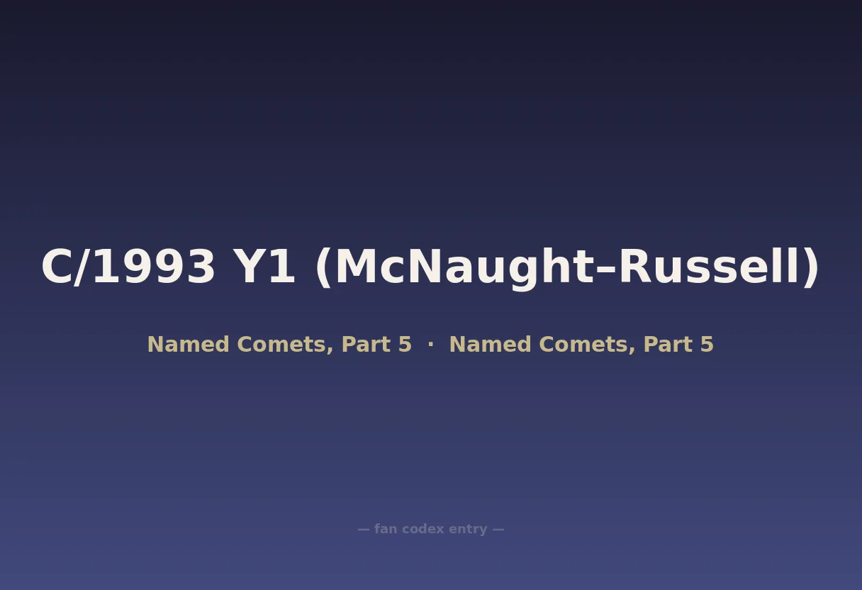 C/1993 Y1 (McNaught–Russell)