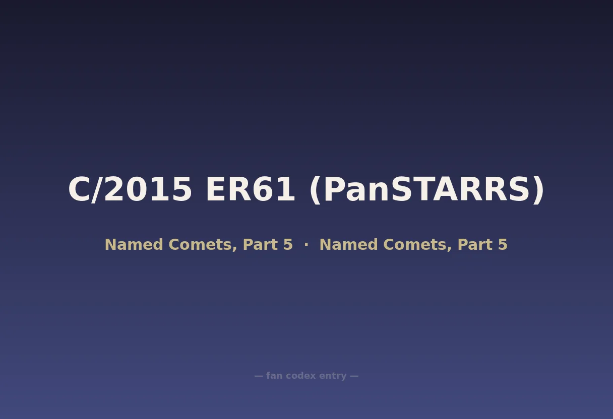 C/2015 ER61 (PanSTARRS)