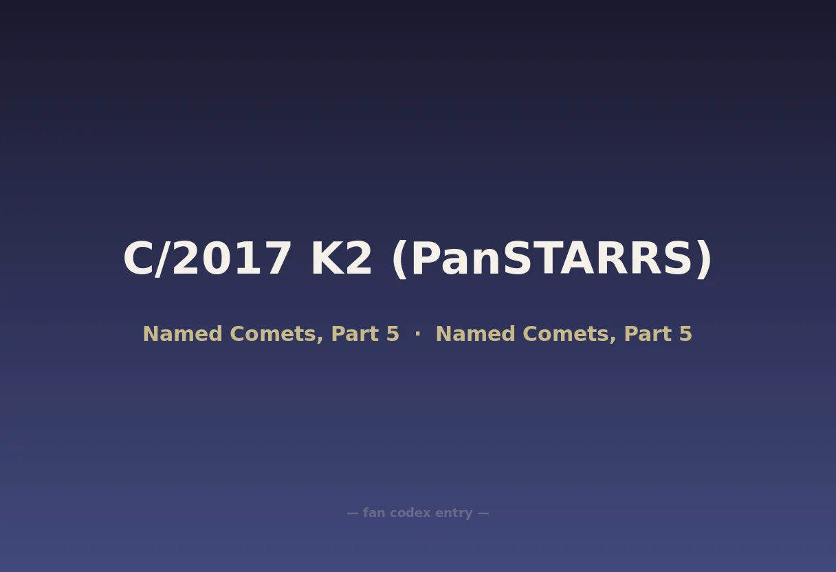 C/2017 K2 (PanSTARRS)