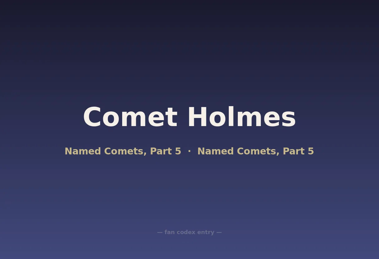 Comet Holmes
