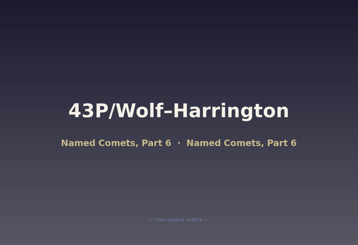 43P/Wolf–Harrington