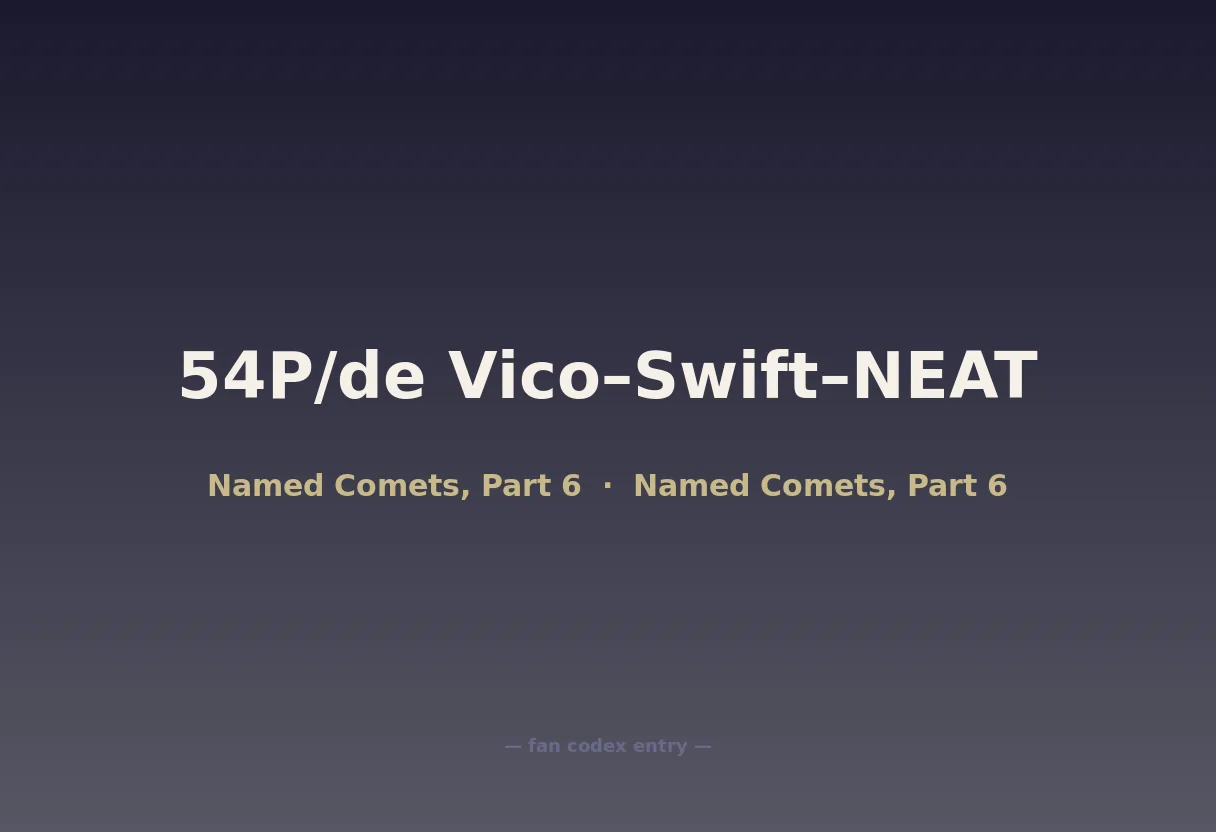 54P/de Vico–Swift–NEAT