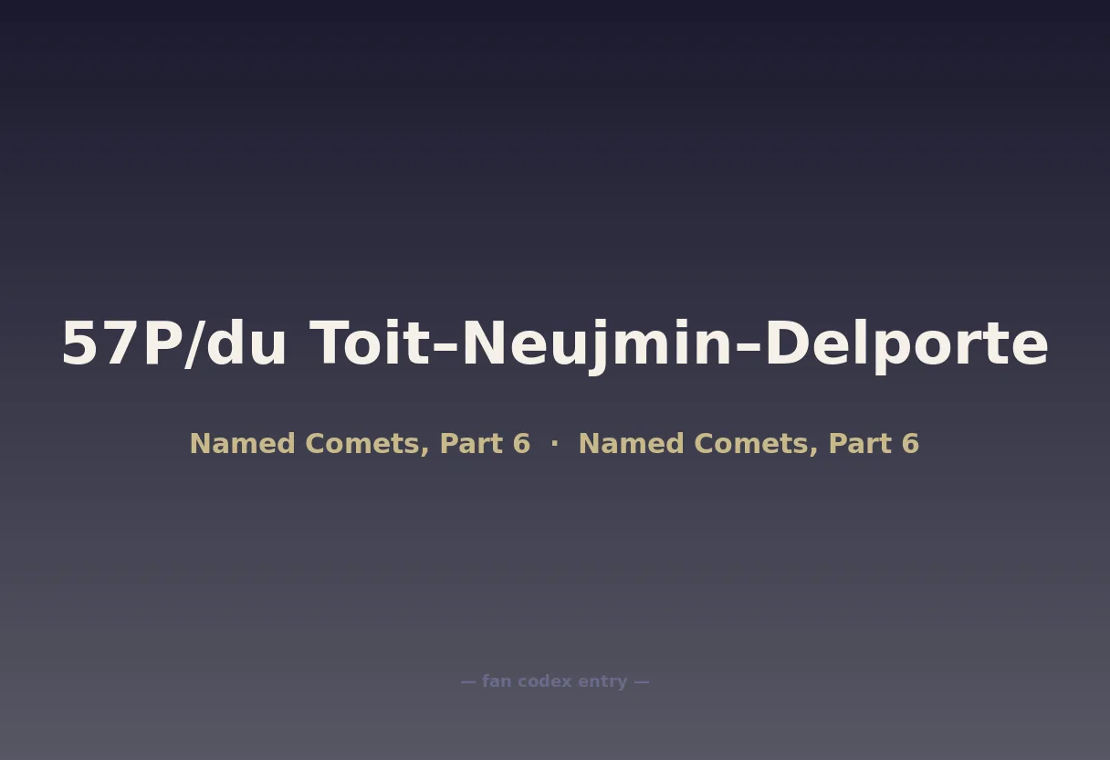 57P/du Toit–Neujmin–Delporte