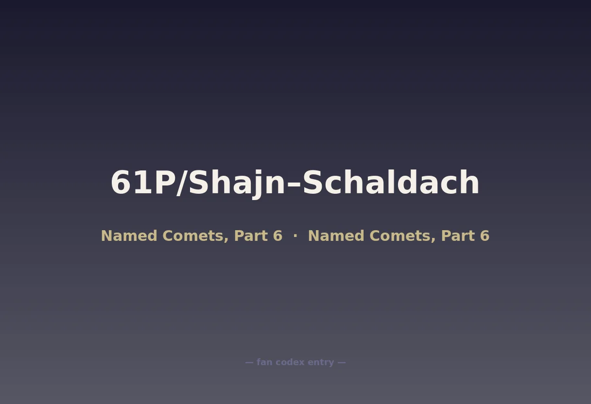 61P/Shajn–Schaldach