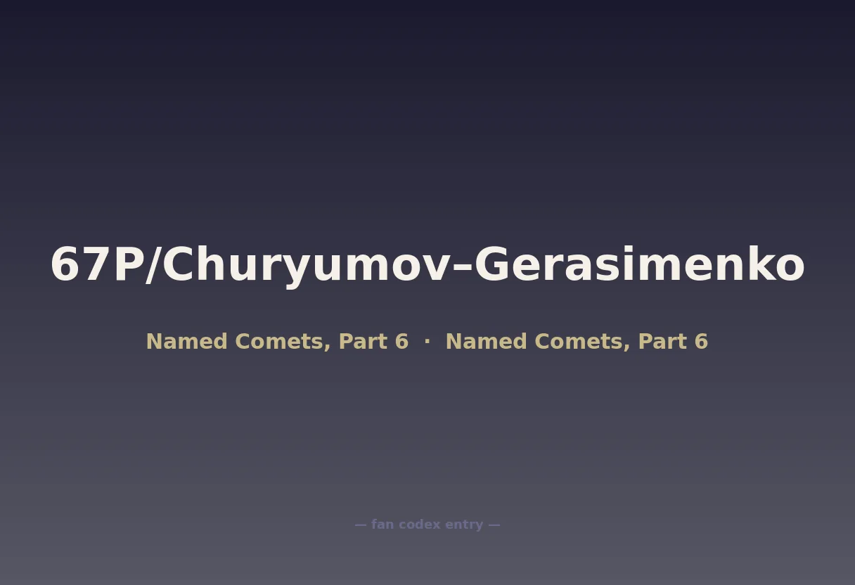 67P/Churyumov–Gerasimenko