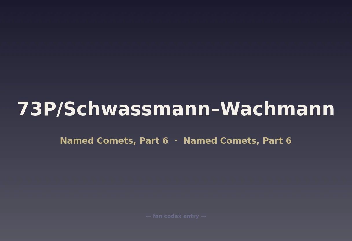 73P/Schwassmann–Wachmann
